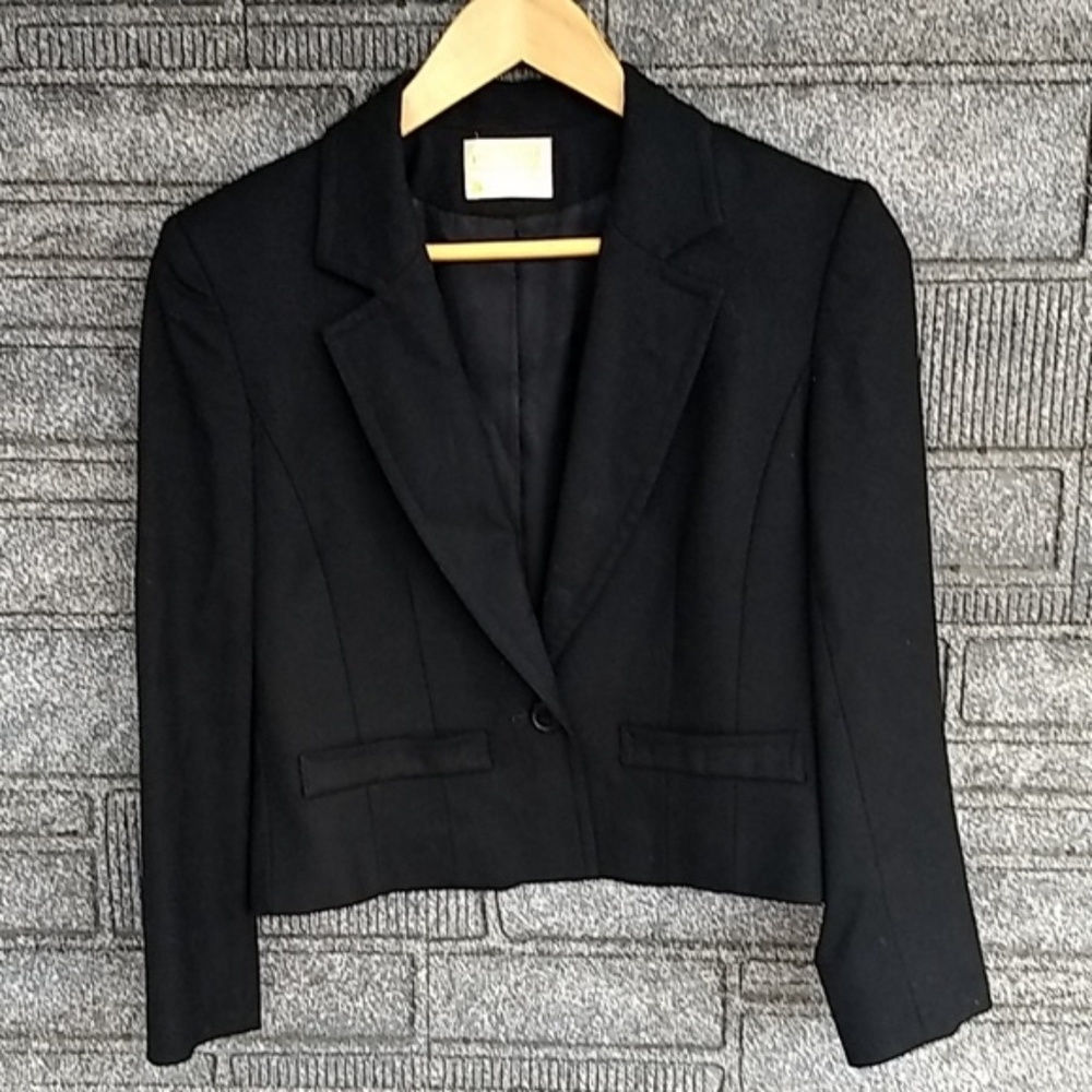 Pendleton Wool Black Long Sleeve Blazer size 8